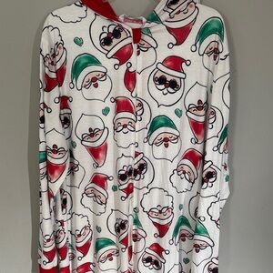 PatPat Festive Santa Men’s XL Pajama Set - Red, Green, White